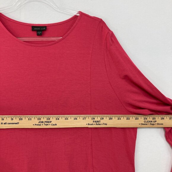J. Jill size XL Wearever Collection Pink Long Sleeve Stretch Knit Comfy Tunic - Picture 6 of 9